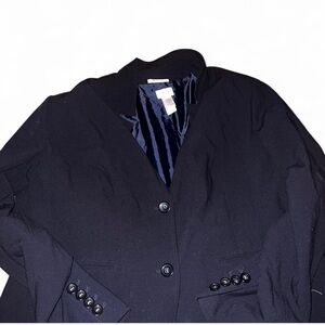 Emma James Black Blazer with Button Details
